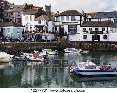 Boats moored in the harbour; Falmouth, Cornwall, England View Large Photo Image Stock Image - Boats moored in the harbour; Falmouth, Cornwall, England. Fotosearch