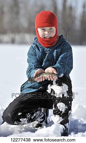 Boy ice fishing on Matanuska Lake in the Matanuska Valley north of Anchorage, Southcentral Alaska View Large Photo Image Stock Photo - Boy ice fishing on Matanuska Lake in the Matanuska Valley north of Anchorage, Southcentral Alaska. Fotosearch