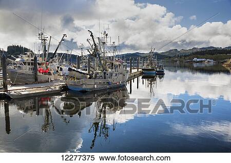 Canada, British Columbia, Vancouver Island, Port Hardy View Large Photo Image Stock Photography - Canada, British Columbia, Vancouver Island, Port Hardy. Fotosearch