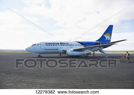 Canadian North plane on gravel runway; Kugluktuk, Nunavut, Canada View Large Photo Image Stock Image - Canadian North plane on gravel runway; Kugluktuk, Nunavut, Canada. Fotosearch