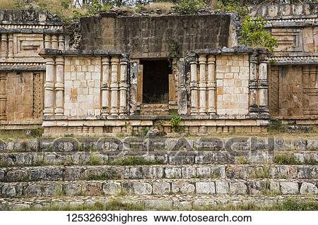 Carved columns, Palace, Labna Archaeological Site, Mayan Ruins, Puuc Style; Yucatan, Mexico View Large Photo Image Stock Photograph - Carved columns, Palace, Labna Archaeological Site, Mayan Ruins, Puuc Style; Yucatan, Mexico. Fotosearch