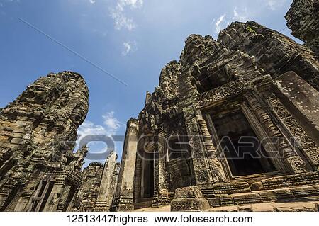 Central Sanctuary on the Third Level of the Bayon; Angkor Thom, Siem Reap, Cambodia View Large Photo Image Stock Photograph - Central Sanctuary on the Third Level of the Bayon; Angkor Thom, Siem Reap, Cambodia. Fotosearch