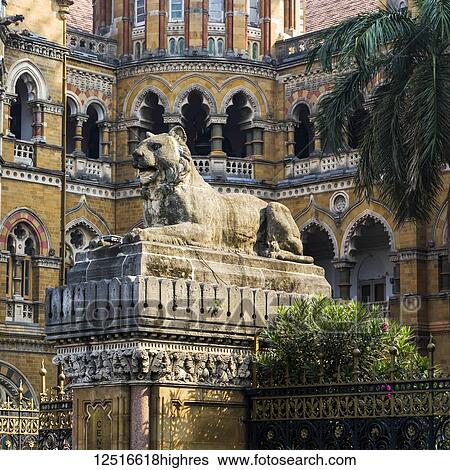 Chhatrapati Shivaji Maharaj Terminus, formerly known as Victoria Terminus Station, in Mumbai, is a historic railway station and a UNESCO World Heritage Site; Mumbai, Maharashtra, India View Large Photo Image Stock Photograph - Chhatrapati Shivaji Maharaj Terminus, formerly known as Victoria Terminus Station, in Mumbai, is a historic railway station and a UNESCO World Heritage Site; Mumbai, Maharashtra, India. Fotosearch