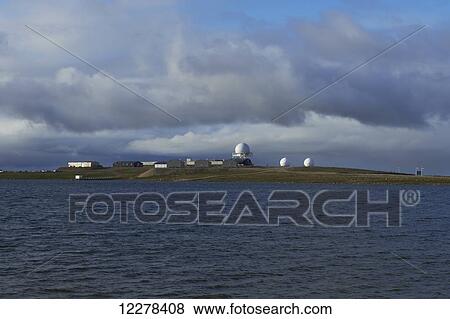 Stock Photo - Department of National Defence, DEW line; Cambridge Bay, Nunavut, Canada. Fotosearch