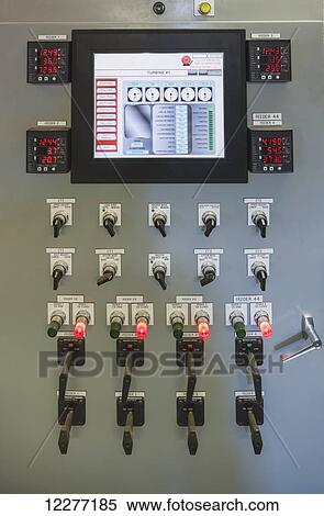 Detail of an electrical power plant's control panel, Prudhoe Bay, Arctic Alaska, USA, Summer View Large Photo Image Stock Photography - Detail of an electrical power plant's control panel, Prudhoe Bay, Arctic Alaska, USA, Summer. Fotosearch