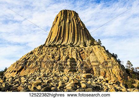 Devils Tower National Monument; Wyoming, United States of America View Large Photo Image Stock Photograph - Devils Tower National Monument; Wyoming, United States of America. Fotosearch