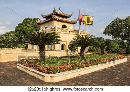 Stock Photograph - Doan Mon, the main gate to the palatial complex of later Le Emperors in the Central Sector of the Imperial Citadel of Thang Long, Hanoi, Vietnam. Fotosearch