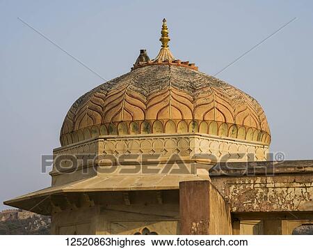 Dome on Amer Fort; Jaipur, Rajasthan, India View Large Photo Image Stock Photograph - Dome on Amer Fort; Jaipur, Rajasthan, India. Fotosearch