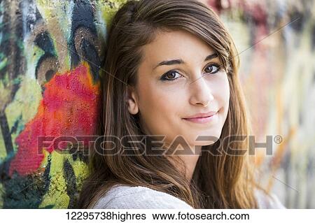 Stock Photograph - Fashion Lifestyle, Portrait Of Beautiful Young Woman. Fotosearch