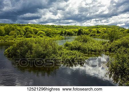 Flooded section on the St. Mary's River in springtime; Glenelg, Nova Scotia, Canada View Large Photo Image Stock Photograph - Flooded section on the St. Mary's River in springtime; Glenelg, Nova Scotia, Canada. Fotosearch