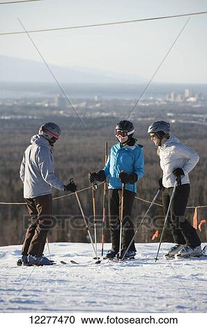 Friends at the top of Hilltop Ski Area in Anchorage, Alaska View Large Photo Image Stock Image - Friends at the top of Hilltop Ski Area in Anchorage, Alaska. Fotosearch