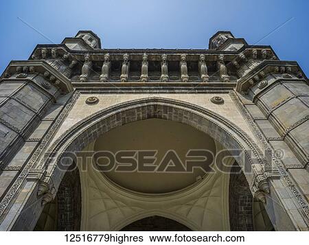Stock Photograph - Gateway to India, considered as a 'symbolic monument' that represents the city of Mumbai; Mumbai, Maharashtra, India. Fotosearch