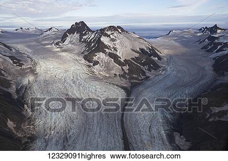 Stock Photograph - Glacier in Kachemak Bay State Park; Alaska, United States of America. Fotosearch