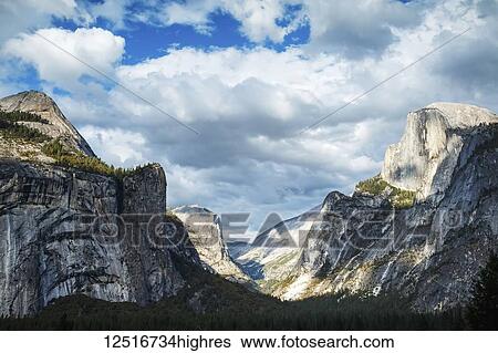 Stock Photograph - Half Dome landscape, Yosemite National Park; California, United States of America. Fotosearch