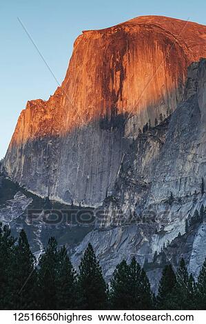 Half Dome sunset alpenglow, Yosemite National Park; California, United States of America View Large Photo Image Stock Photograph - Half Dome sunset alpenglow, Yosemite National Park; California, United States of America. Fotosearch