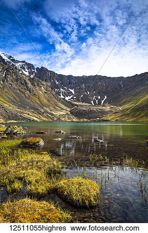Hanging Valley Lake, Chugach State Park; Alaska, United States of America View Large Photo Image Stock Photograph - Hanging Valley Lake, Chugach State Park; Alaska, United States of America. Fotosearch