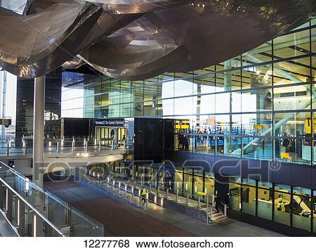 Heathrow airport, Slipstream sculpture in Terminal 2; London, England View Large Photo Image Stock Photo - Heathrow airport, Slipstream sculpture in Terminal 2; London, England. Fotosearch