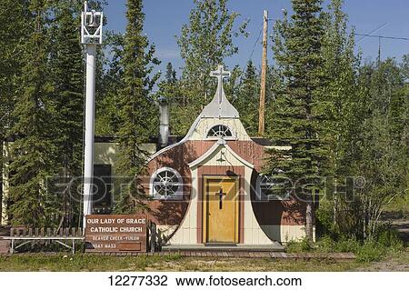 Historic Catholic Church along the Alaska Highway at Beaver Creek, Northern Yukon Territory, Canada, Summer View Large Photo Image Stock Image - Historic Catholic Church along the Alaska Highway at Beaver Creek, Northern Yukon Territory, Canada, Summer. Fotosearch
