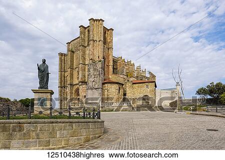 Iglesia de Santa Maria de la Asuncion; Castro Urdiales, Cantabria, Spain View Large Photo Image Stock Photograph - Iglesia de Santa Maria de la Asuncion; Castro Urdiales, Cantabria, Spain. Fotosearch