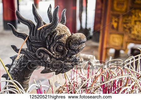 Incense urn at the Temple of Literature; Hanoi, Hanoi, Vietnam View Large Photo Image Stock Photograph - Incense urn at the Temple of Literature; Hanoi, Hanoi, Vietnam. Fotosearch
