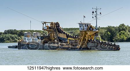 Industrial barge on the Danube River; Kulic, Vojvodina, Serbia View Large Photo Image Stock Photograph - Industrial barge on the Danube River; Kulic, Vojvodina, Serbia. Fotosearch