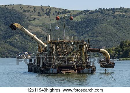 Industrial barge on the Danube River; Ram, Branicevski okrug, Serbia View Large Photo Image Stock Photograph - Industrial barge on the Danube River; Ram, Branicevski okrug, Serbia. Fotosearch