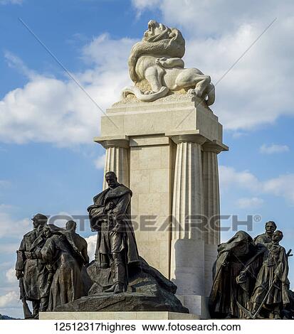 Stock Photograph - Istvan Tisza Statue; Budapest, Budapest, Hungary. Fotosearch