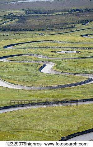 Stock Photograph - Ivan River, Susitna Flats State Game Refuge, Cook Inlet; Alaska, United States of America. Fotosearch
