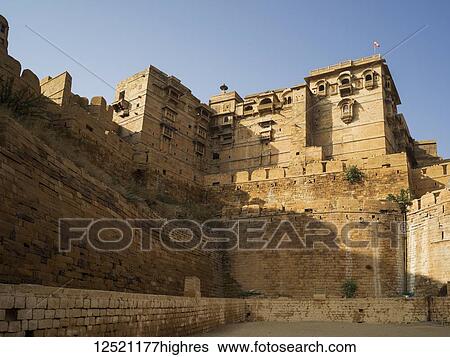 Jaisalmer Fort; Jaisalmer, Rajasthan, India View Large Photo Image Stock Photograph - Jaisalmer Fort; Jaisalmer, Rajasthan, India. Fotosearch