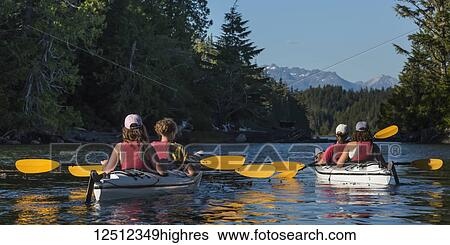 Kayaking in Clayoquot Sound, Vancouver Island; Tofino, British Columbia, Canada View Large Photo Image Stock Photograph - Kayaking in Clayoquot Sound, Vancouver Island; Tofino, British Columbia, Canada. Fotosearch