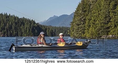 Kayaking in Clayoquot Sound, Vancouver Island; Tofino, British Columbia, Canada View Large Photo Image Stock Photograph - Kayaking in Clayoquot Sound, Vancouver Island; Tofino, British Columbia, Canada. Fotosearch