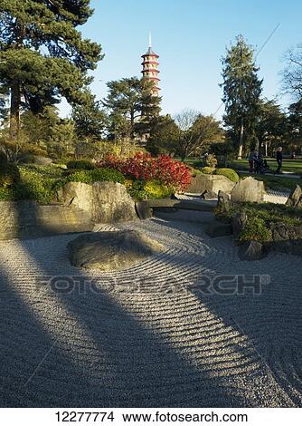 Kew Gardens, Japanese garden in summertime; London, England View Large Photo Image Picture - Kew Gardens, Japanese garden in summertime; London, England. Fotosearch