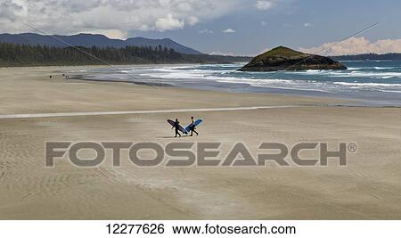 Stock Photograph - Long Beach, Pacific Rim National Park; Vancouver Island, British Columbia, Canada. Fotosearch