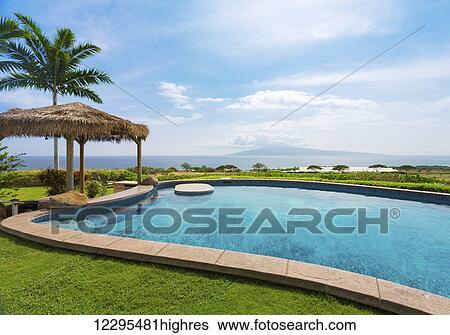 Luxury Home With Swimming Pool View Large Photo Image Stock Photograph - Luxury Home With Swimming Pool. Fotosearch