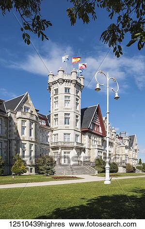 Magdalena Palace, a 20th century palace in Spain; Santander, Cantabria, Spain View Large Photo Image Stock Photograph - Magdalena Palace, a 20th century palace in Spain; Santander, Cantabria, Spain. Fotosearch