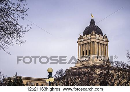 Manitoba Legislative Building; Winnipeg, Manitoba, Canada View Large Photo Image Stock Photograph - Manitoba Legislative Building; Winnipeg, Manitoba, Canada. Fotosearch