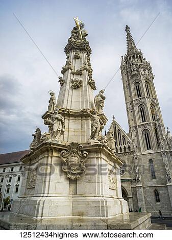 Stock Photograph - Matthias Church, a Roman Catholic church in Buda's Capital District, Budapest, Hungary. Fotosearch
