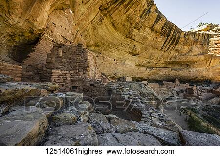Stock Photograph - Mesa Verde National Park and World Heritage Site; Colorado, United States of America. Fotosearch