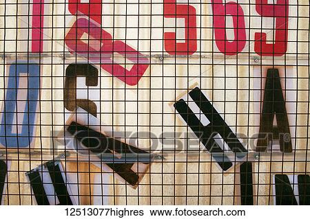 Message sign with jumbled letters and numbers; Rockwood, Ontario, Canada View Large Photo Image Stock Photograph - Message sign with jumbled letters and numbers; Rockwood, Ontario, Canada. Fotosearch