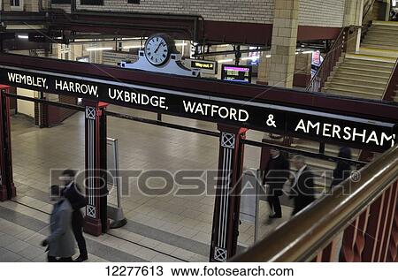 Metropolitan line at Baker Street Underground Station, first opened 1863; London, England View Large Photo Image Stock Image - Metropolitan line at Baker Street Underground Station, first opened 1863; London, England. Fotosearch