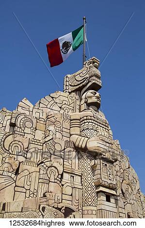 Monument to the Patria (Homeland), sculpted by Romulo Rozo; Merida, Yucatan, Mexico View Large Photo Image Stock Photograph - Monument to the Patria (Homeland), sculpted by Romulo Rozo; Merida, Yucatan, Mexico. Fotosearch
