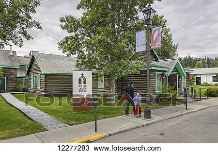 Mother and daughter explore the Old Log Church Museum, Whitehorse, Yukon Territory, Canada, summer View Large Photo Image Stock Image - Mother and daughter explore the Old Log Church Museum, Whitehorse, Yukon Territory, Canada, summer. Fotosearch