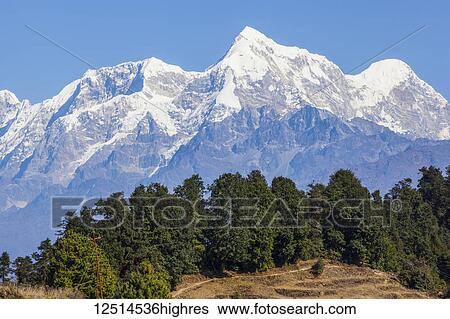 Mountains in the Himalayas; Nepal View Large Photo Image Stock Photograph - Mountains in the Himalayas; Nepal. Fotosearch