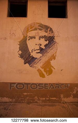 Mural of Che Guevara on a wall; Havana, Cuba View Large Photo Image Stock Photo - Mural of Che Guevara on a wall; Havana, Cuba. Fotosearch