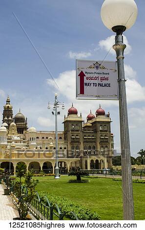 Stock Photograph - Mysore Palace; Mysore, Karnataka, India. Fotosearch