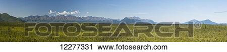 Panorama scenic of mountains and tundra along the Alaska Highway south of Beaver Creek, Yukon Territory, Canada View Large Photo Image Stock Image - Panorama scenic of mountains and tundra along the Alaska Highway south of Beaver Creek, Yukon Territory, Canada. Fotosearch
