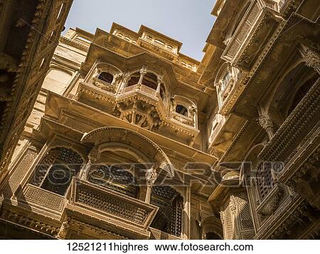 Patwon Ki Haveli; Jaisalmer, Rajasthan, India View Large Photo Image Stock Photograph - Patwon Ki Haveli; Jaisalmer, Rajasthan, India. Fotosearch