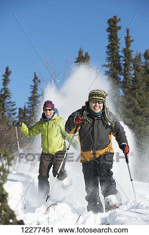 People snowshoeing, Interior Alaska north of Fairbanks, winter View Large Photo Image Stock Image - People snowshoeing, Interior Alaska north of Fairbanks, winter. Fotosearch