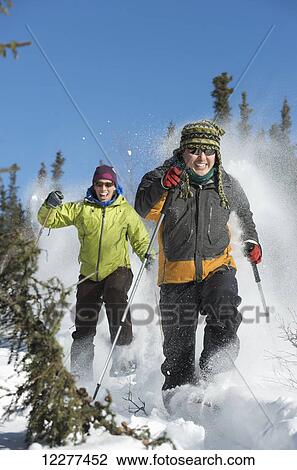 People snowshoeing, Interior Alaska north of Fairbanks, winter View Large Photo Image Stock Image - People snowshoeing, Interior Alaska north of Fairbanks, winter. Fotosearch