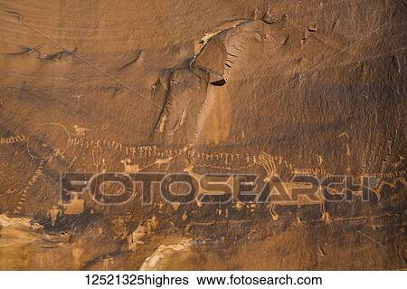 Petrogylph 'Procession Panel', Butler Wash, Shash Jaa National Monument; Utah, United States of America View Large Photo Image Stock Photograph - Petrogylph 'Procession Panel', Butler Wash, Shash Jaa National Monument; Utah, United States of America. Fotosearch